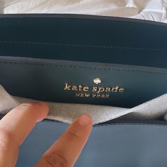 Kate Spade Brand New Purse Bag Teal Green Pink - Picture 2 of 14